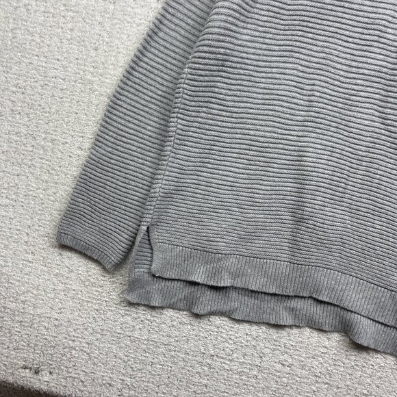 Kenneth Cole Reaction Oversize Sweater Women's Size S Grey Cowl Cotton Cozy - Picture 2 of 12